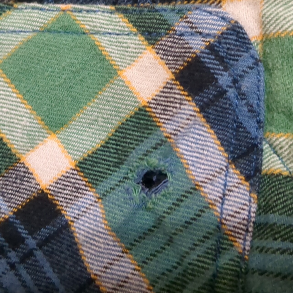 GOTCHA Farmland Flannel Quilted JACKET Bottle Green  Mens size Large - Picture 7 of 10